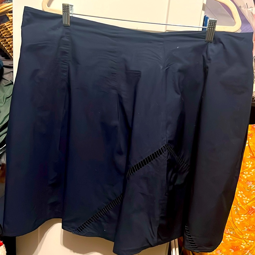 Lane Bryant size 20 navy A-line skirt